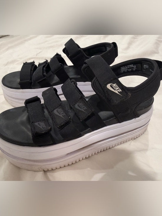 Nike Shoes - Nike Black Platform Strappy Sandals for Women- Size 8